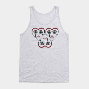 hearts and tears Tank Top